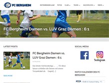 Tablet Screenshot of fc-bergheim.at